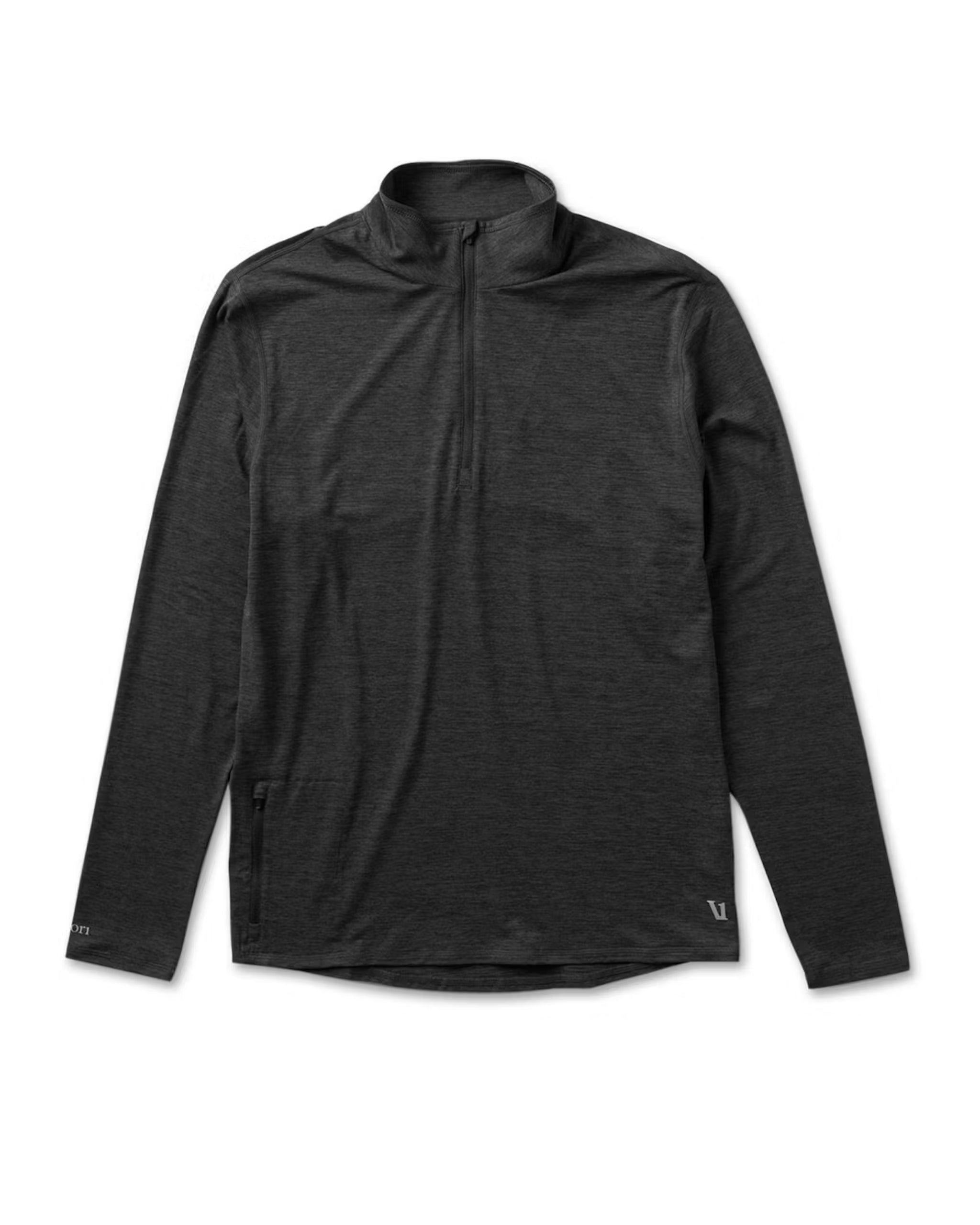 Ease Performance Half Zip | Charcoal Heather sold by Vuori