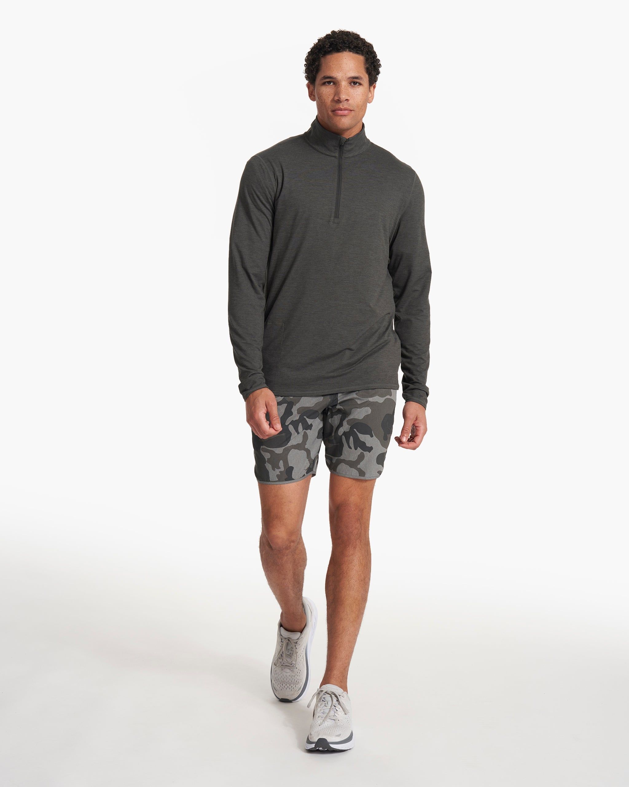 Ease Performance Half Zip | Charcoal Heather sold by Vuori product image thumbnail 5