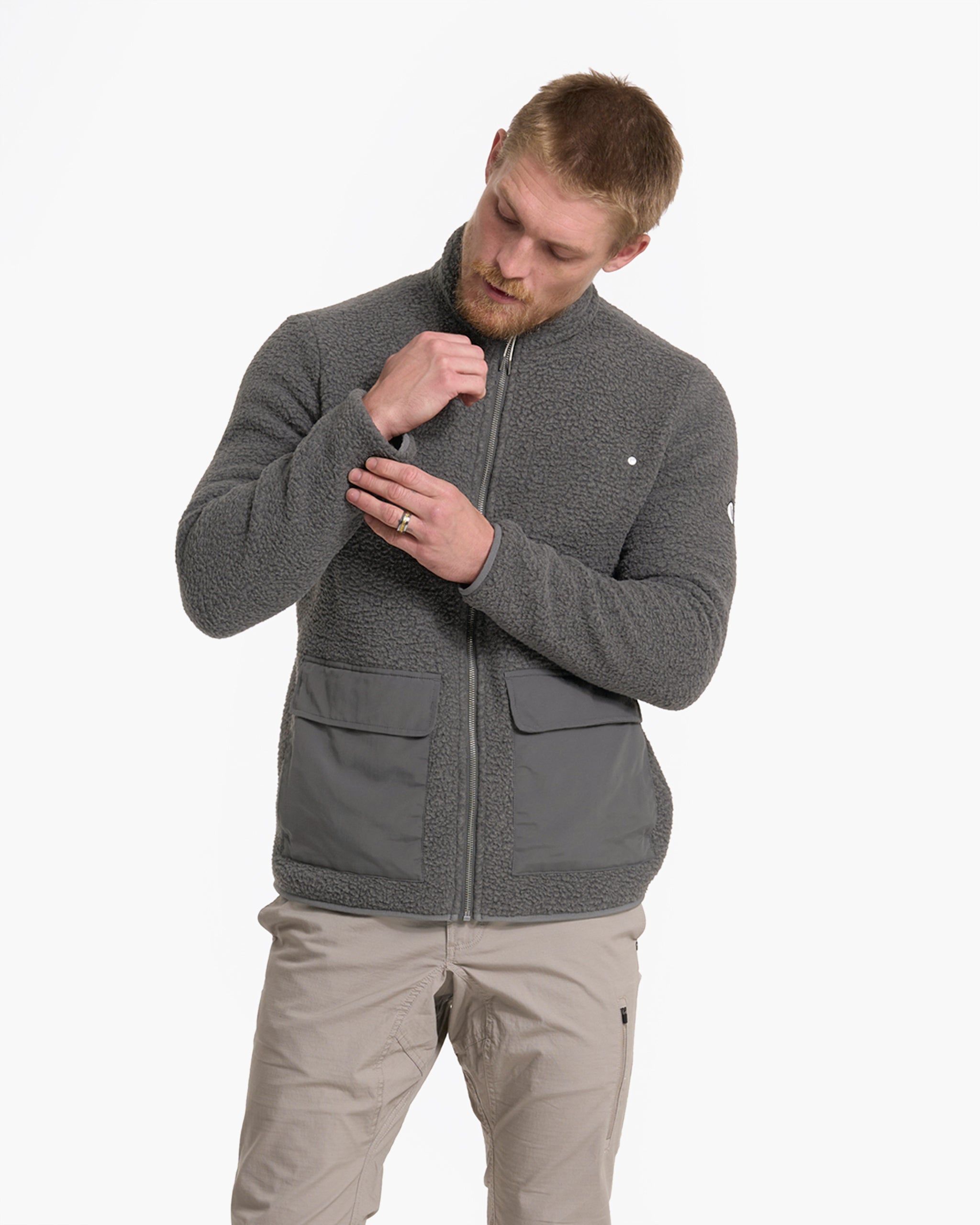 Idyllwild Sherpa Jacket | Charcoal sold by Vuori product image thumbnail 4