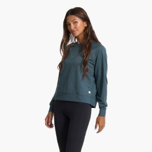 Long-Sleeve Halo Crew | Stone Heather sold by Vuori