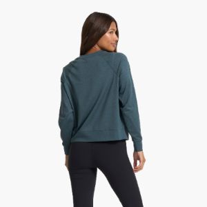 Long-Sleeve Halo Crew | Stone Heather sold by Vuori