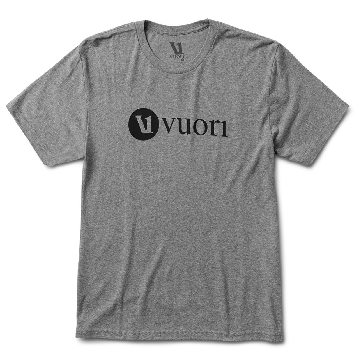 V1 Vuori Wordmark Logo Tee | Heather Grey sold by Vuori