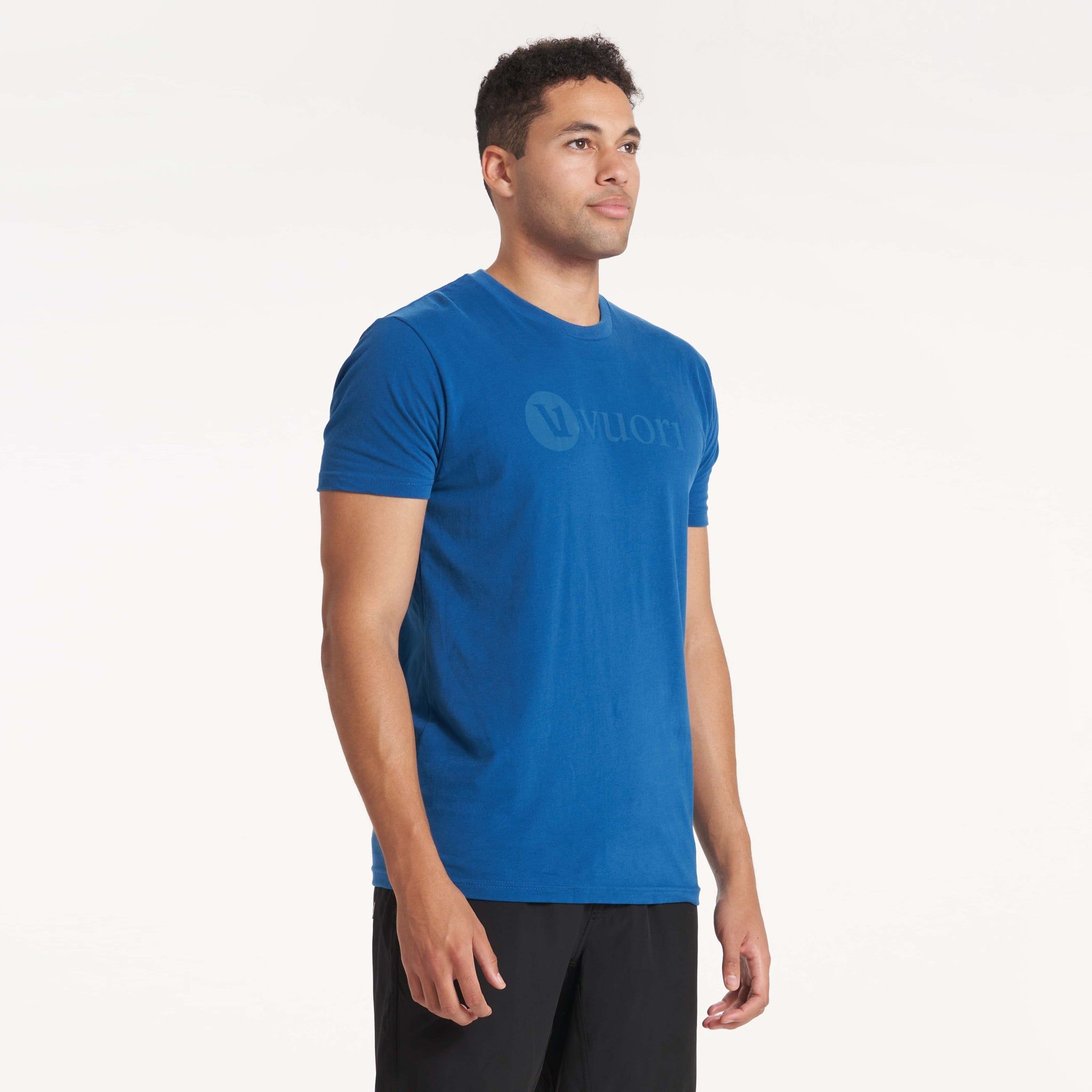 V1 Vuori Wordmark Logo Tee | Sea sold by Vuori product image thumbnail 3