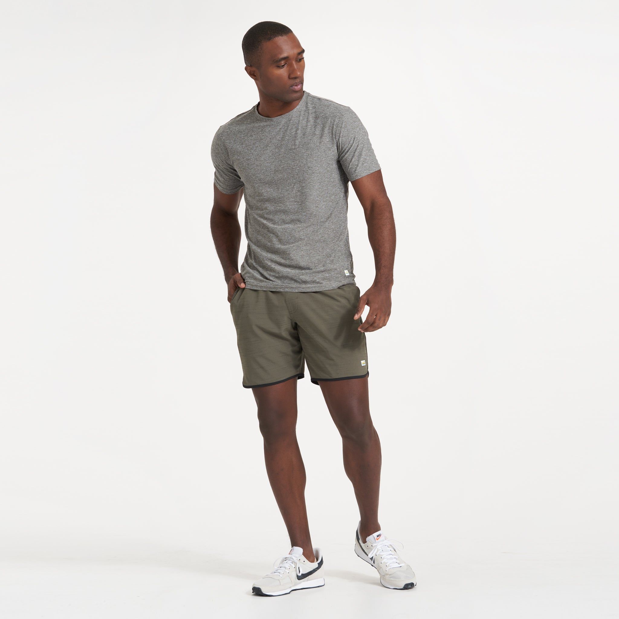 Banks Short | Oregano Slub Stripe sold by Vuori product image thumbnail 5