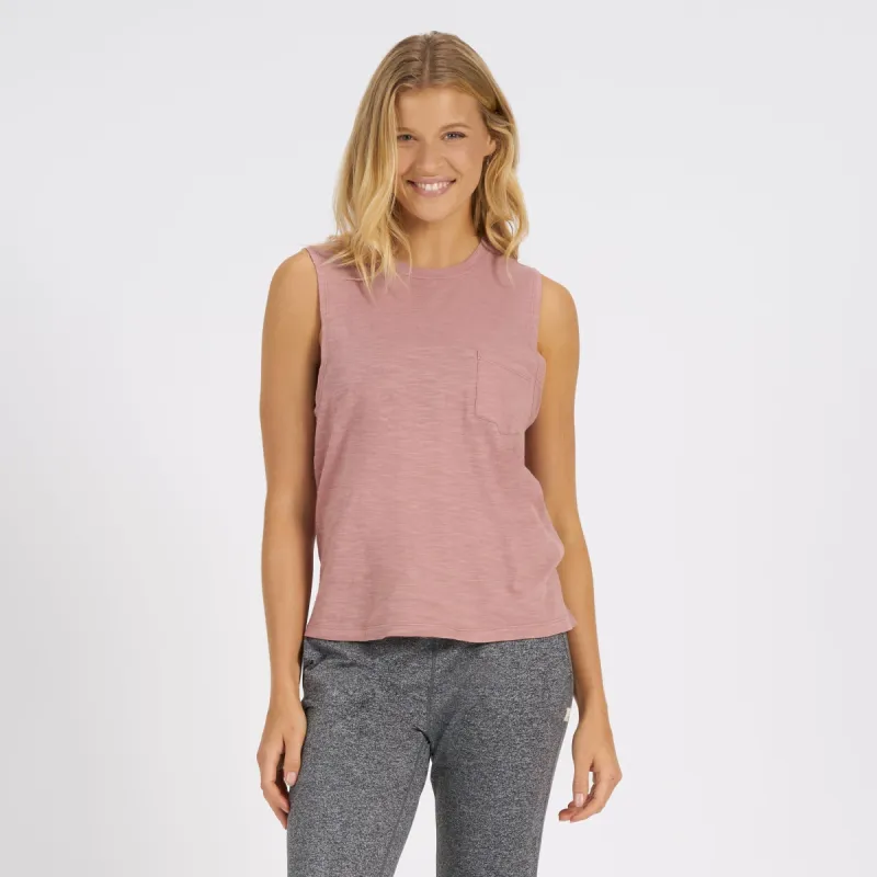Sunset Tank | Burnt Clay sold by Vuori