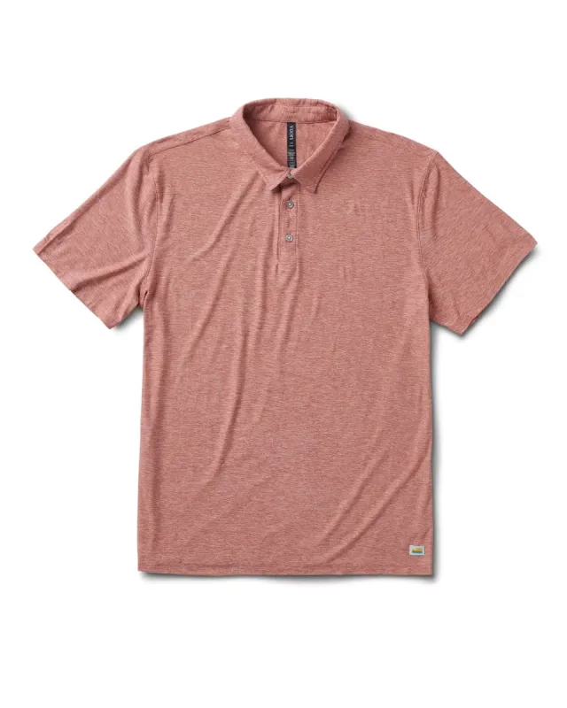 Strato Tech Polo | Redwood Heather sold by Vuori