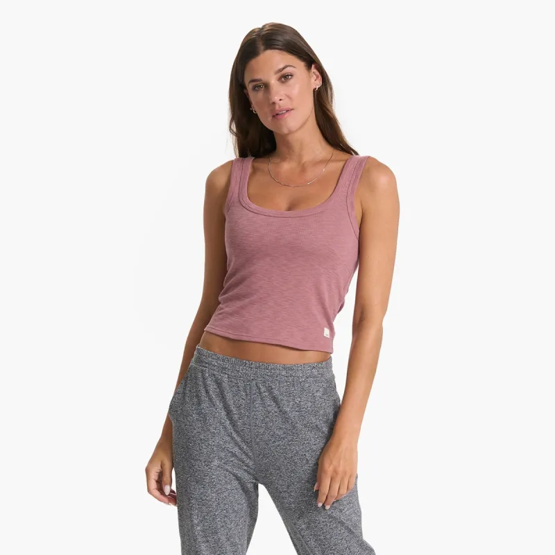 Sunrise Crop Tank | Marsala sold by Vuori