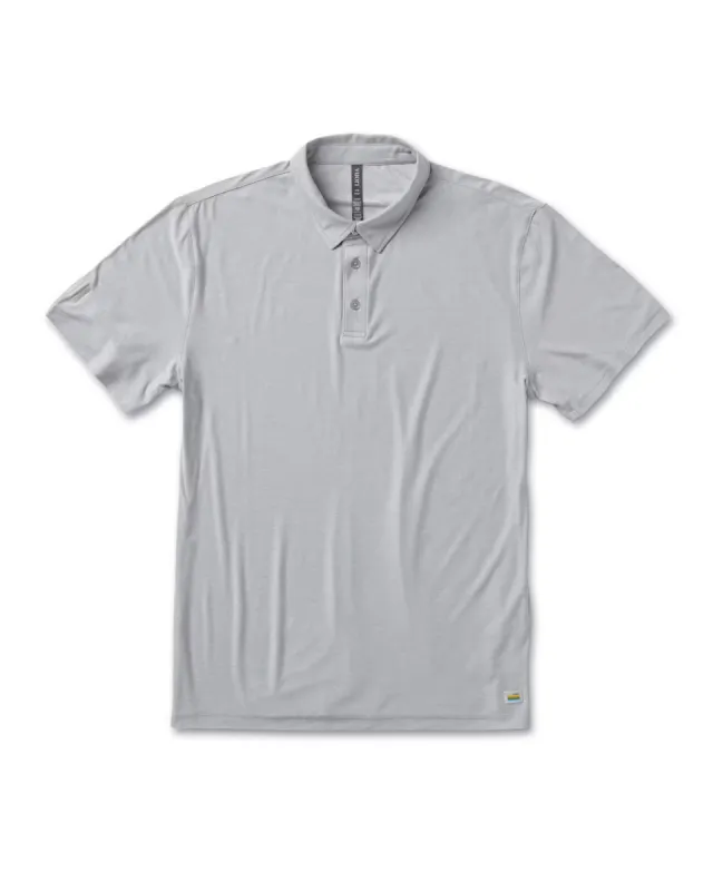 Strato Tech Polo | Platinum Heather sold by Vuori