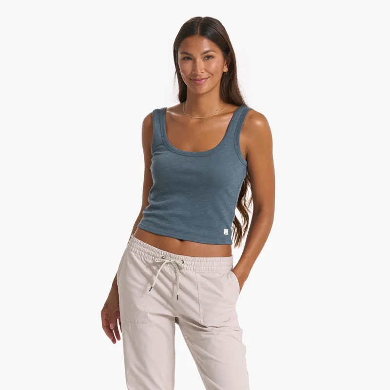 Sunrise Crop Tank | Stone sold by Vuori