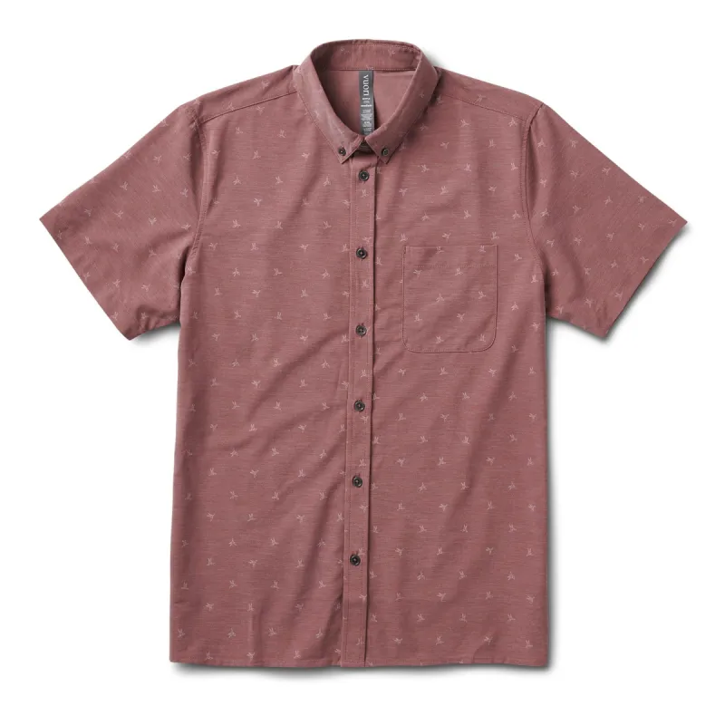 Short-Sleeve Bridge Button Down | Terracotta Bird sold by Vuori