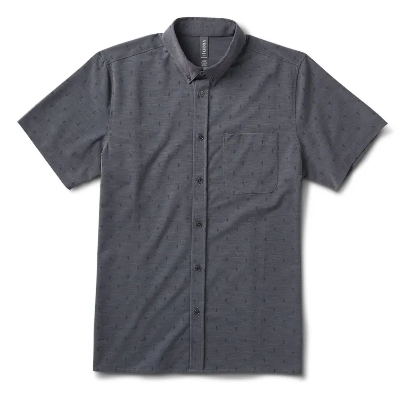Short-Sleeve Bridge Button Down | Charcoal Tree sold by Vuori