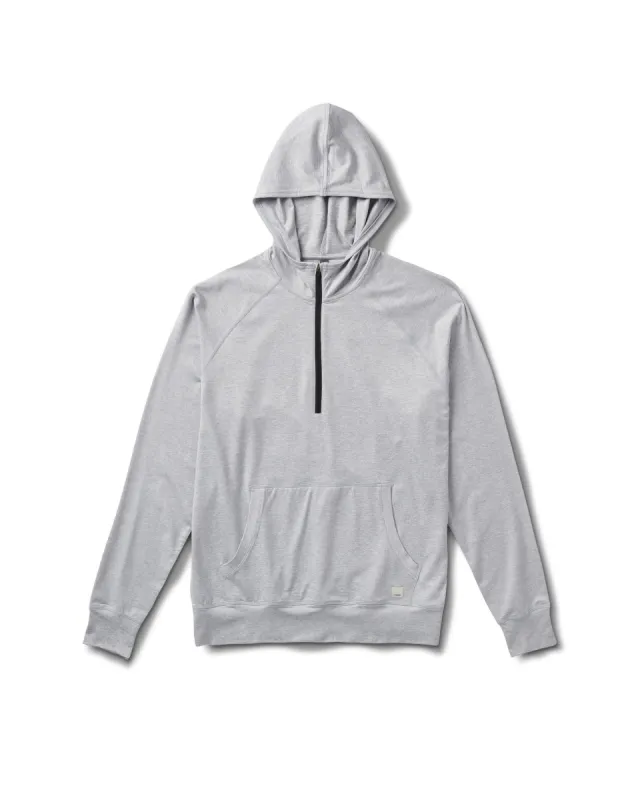 Ponto Performance Half Zip Hoodie | Platinum Heather sold by Vuori