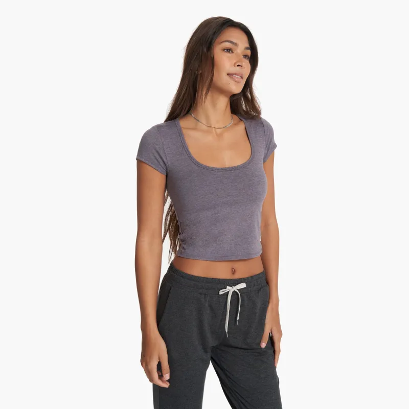 Short Sleeve Halo Crop | Sawyer Heather sold by Vuori