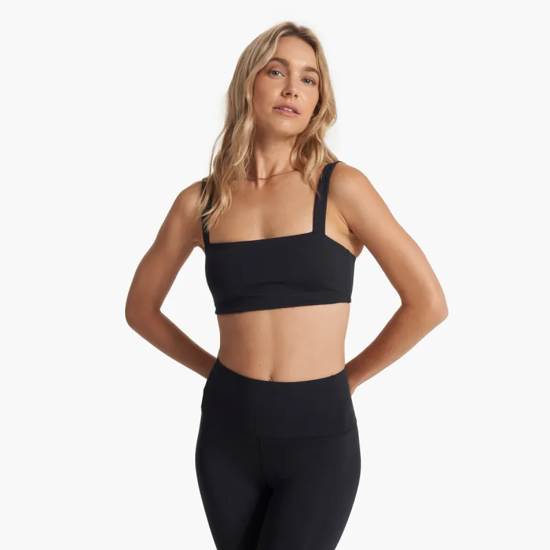 Evolve Square Neck Bra | Black sold by Vuori