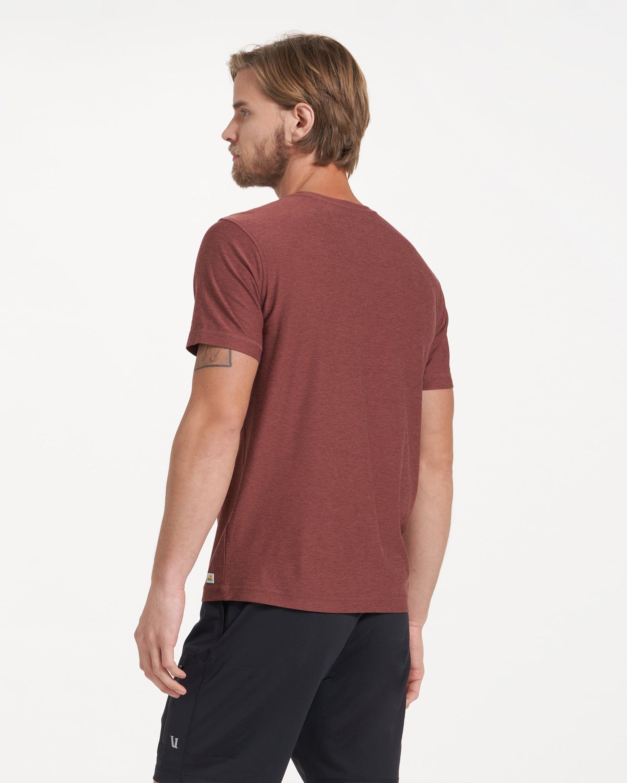 Strato Tech Tee | Cedar Heather sold by Vuori product image thumbnail 3