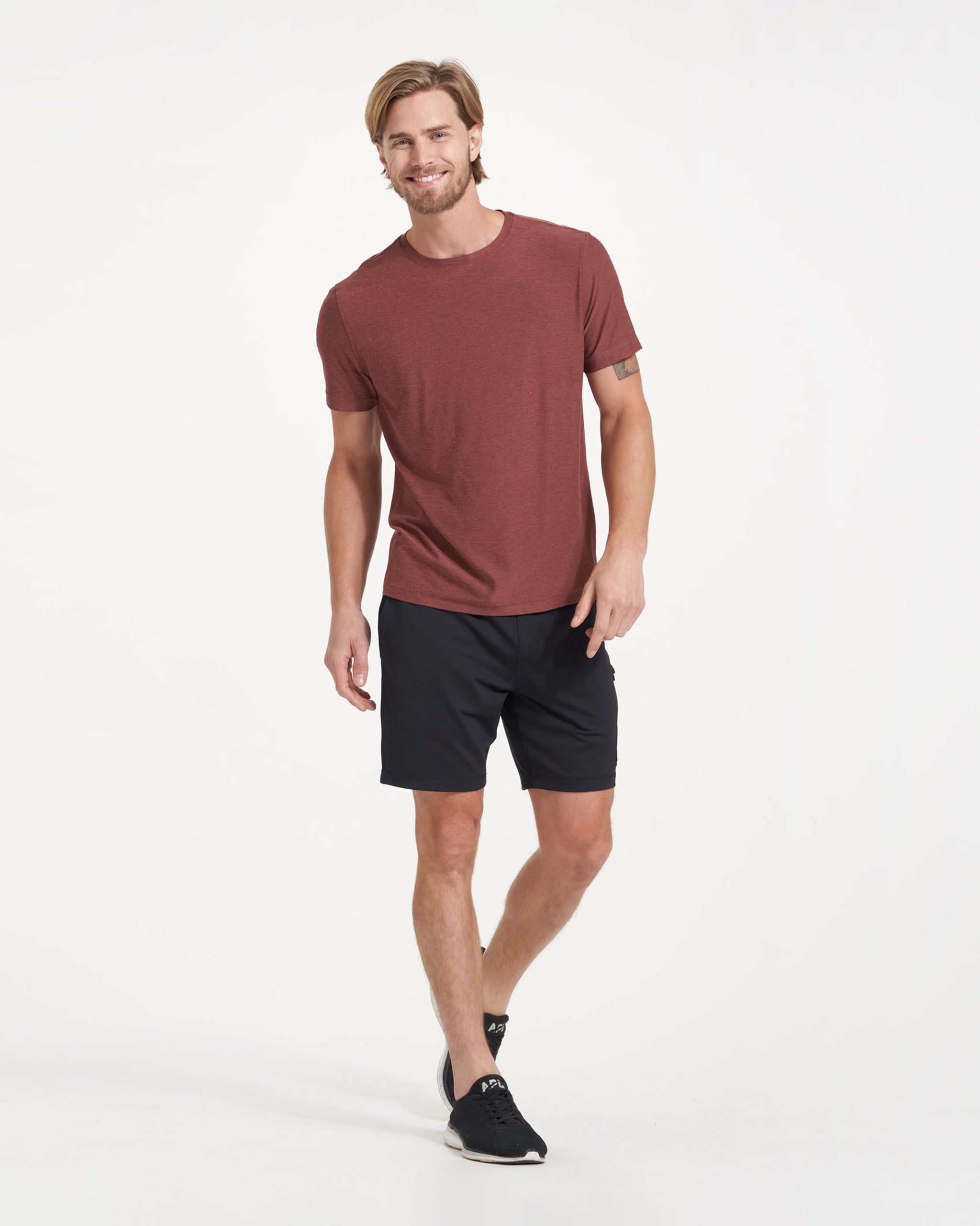 Strato Tech Tee | Cedar Heather sold by Vuori product image thumbnail 4