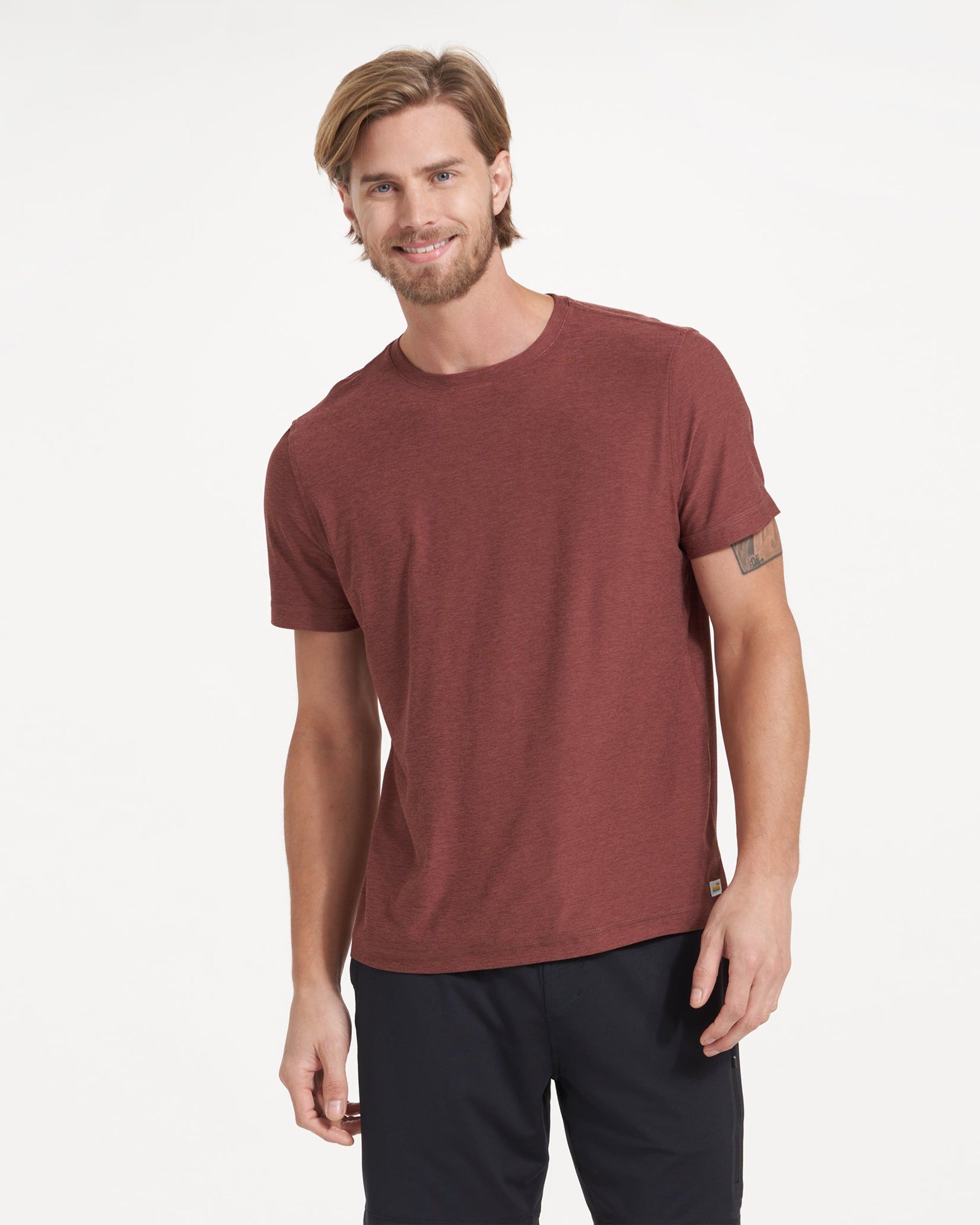 Strato Tech Tee | Cedar Heather sold by Vuori product image thumbnail 2