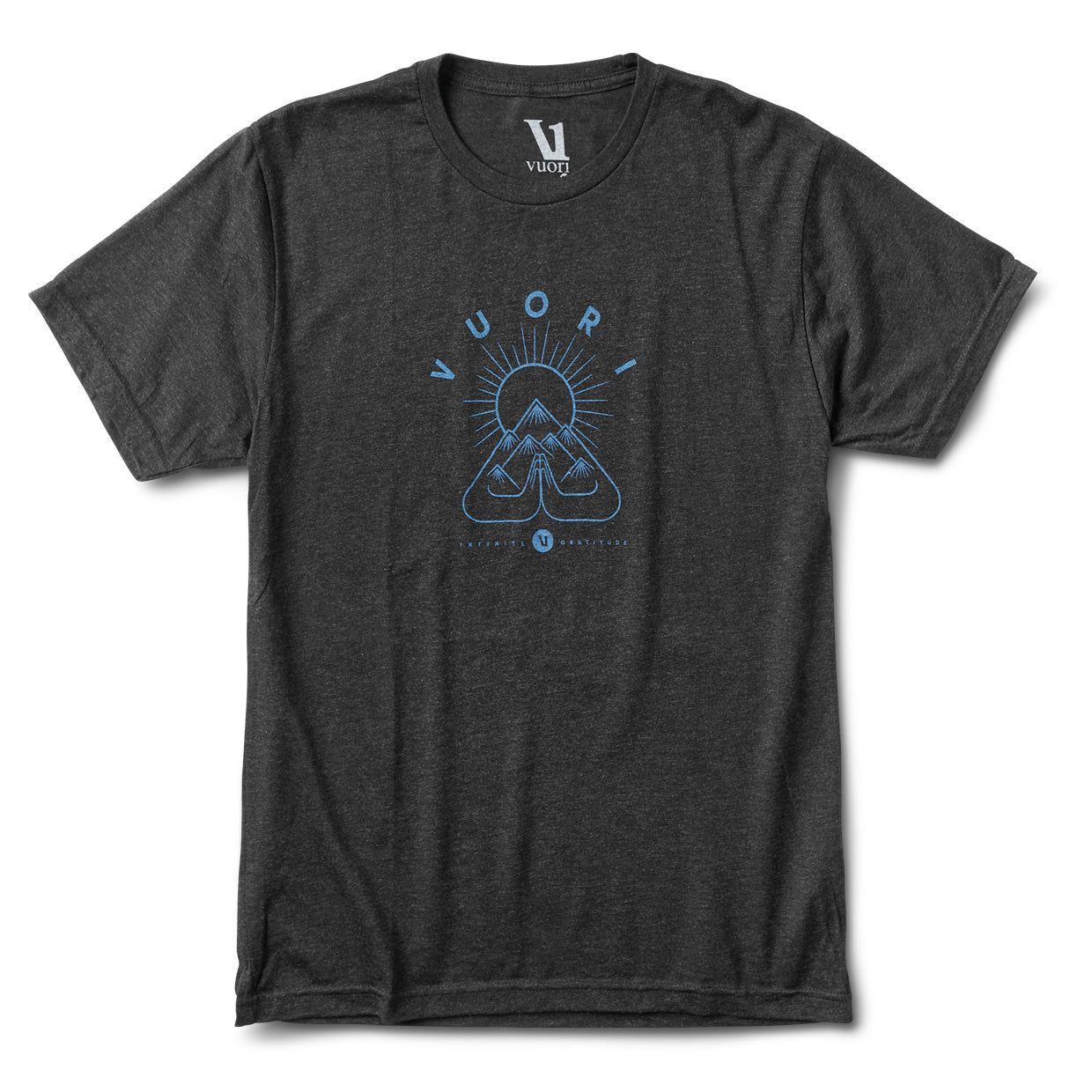 Infinite Gratitude Tee | Vintage Black sold by Vuori