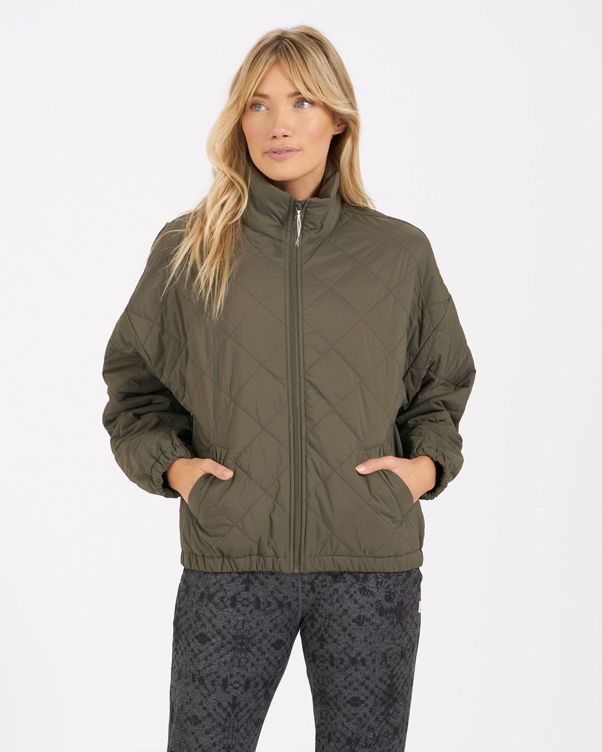 Echo Insulated Bomber | Oregano sold by Vuori
