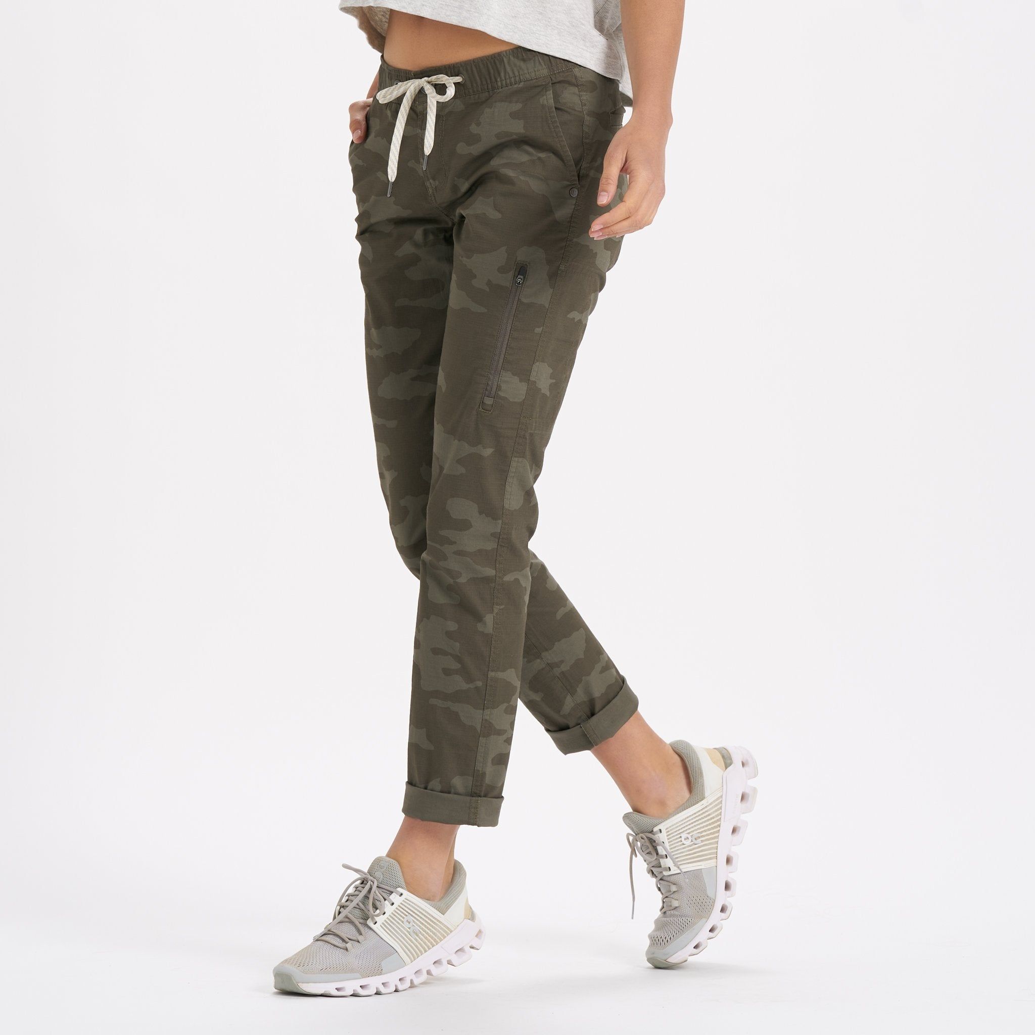 Womens Ripstop Pant | Oregano Camo sold by Vuori