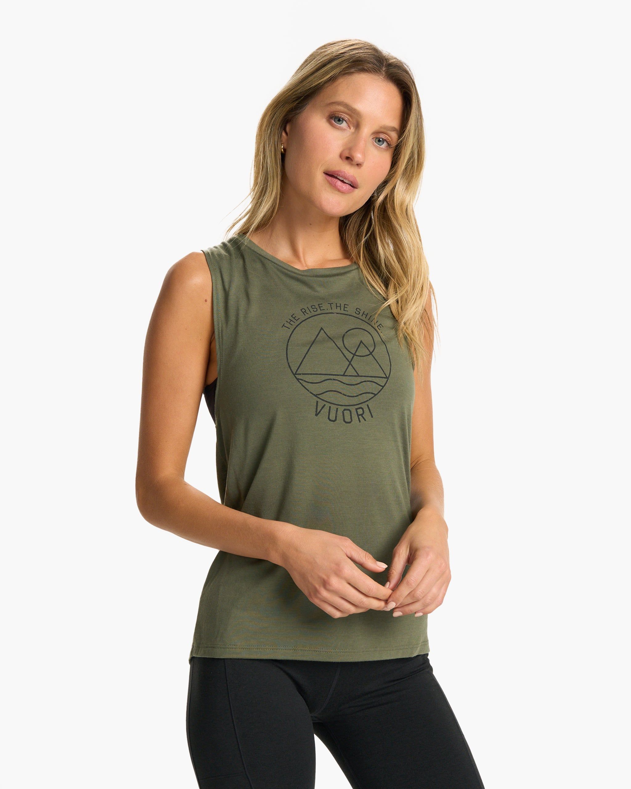 The Rise The Shine Tank | Oregano sold by Vuori