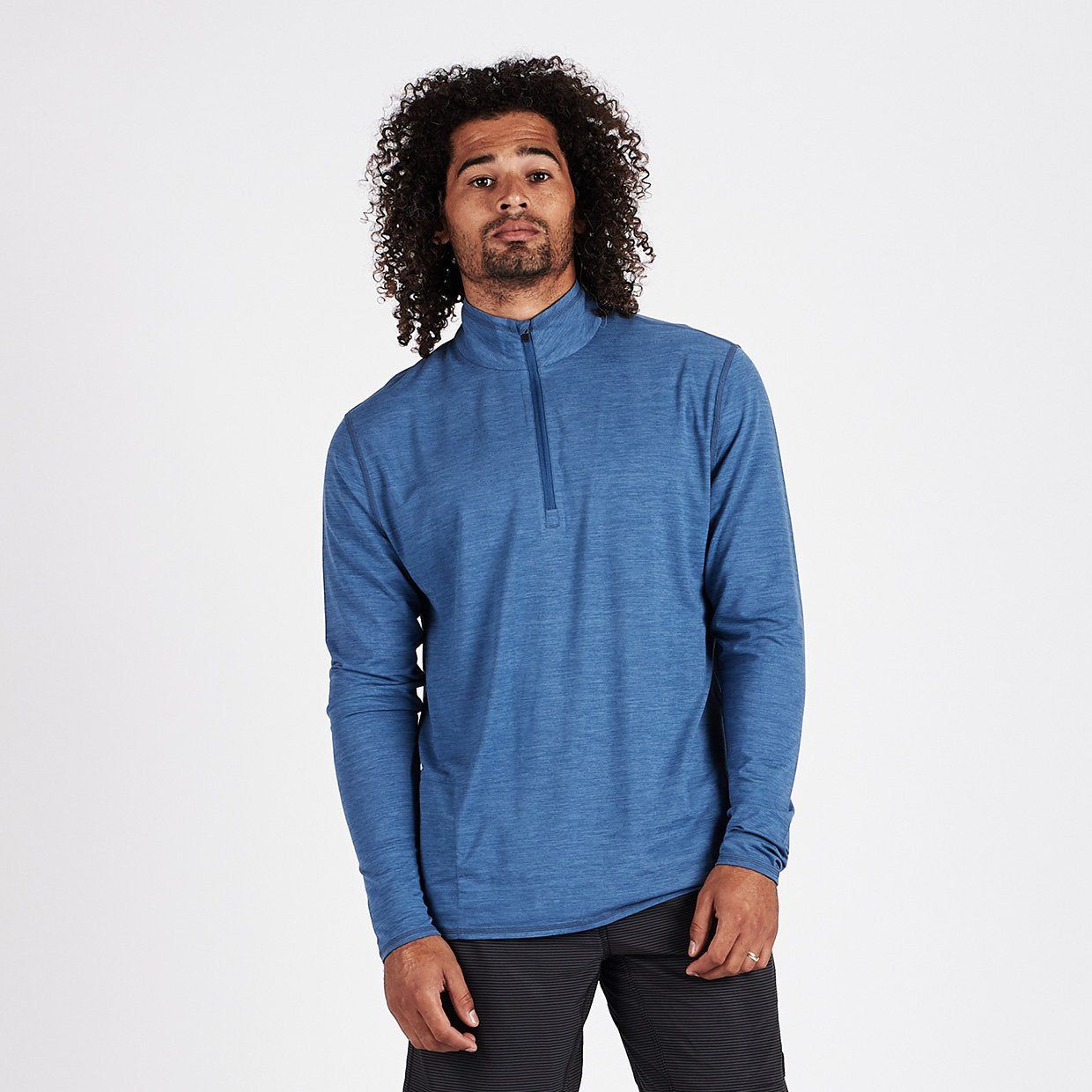 Ease Performance Half Zip | Sea Heather sold by Vuori product image thumbnail 2