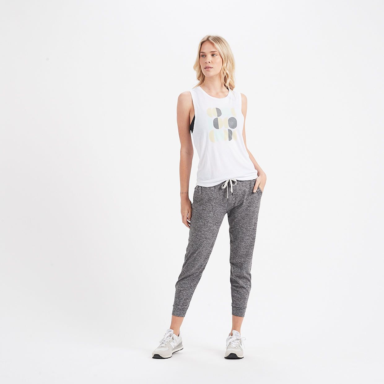 Mod Moon Muscle Tank | White sold by Vuori product image thumbnail 4