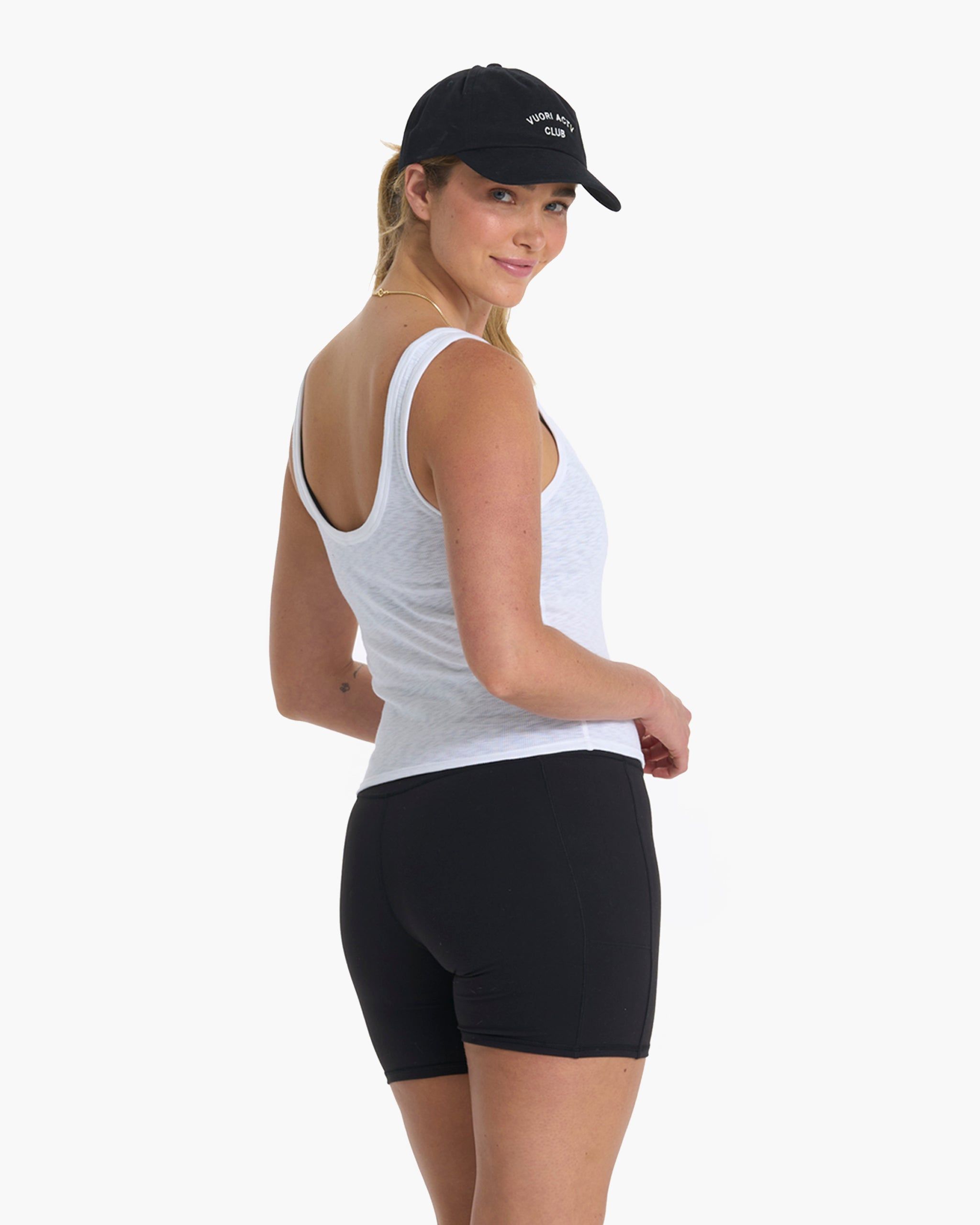 Sunrise Crop Tank | White sold by Vuori product image thumbnail 3