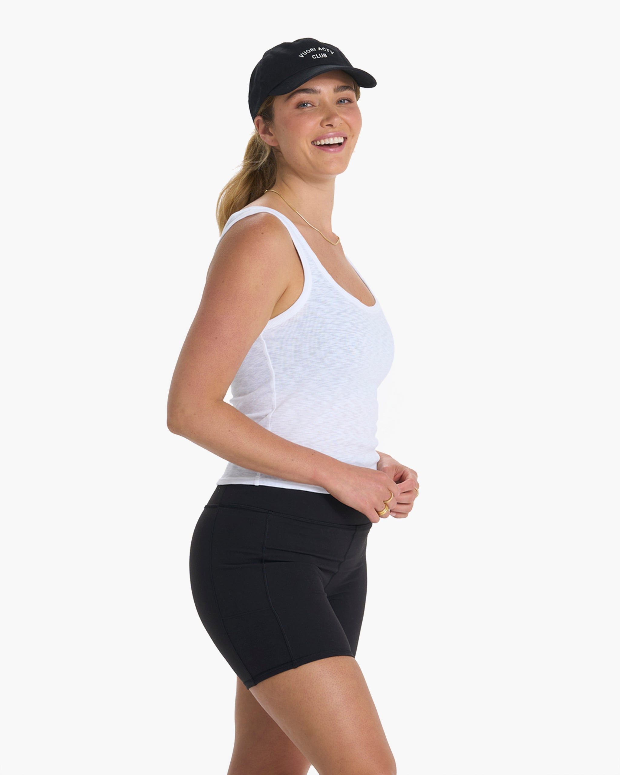 Sunrise Crop Tank | White sold by Vuori product image thumbnail 2