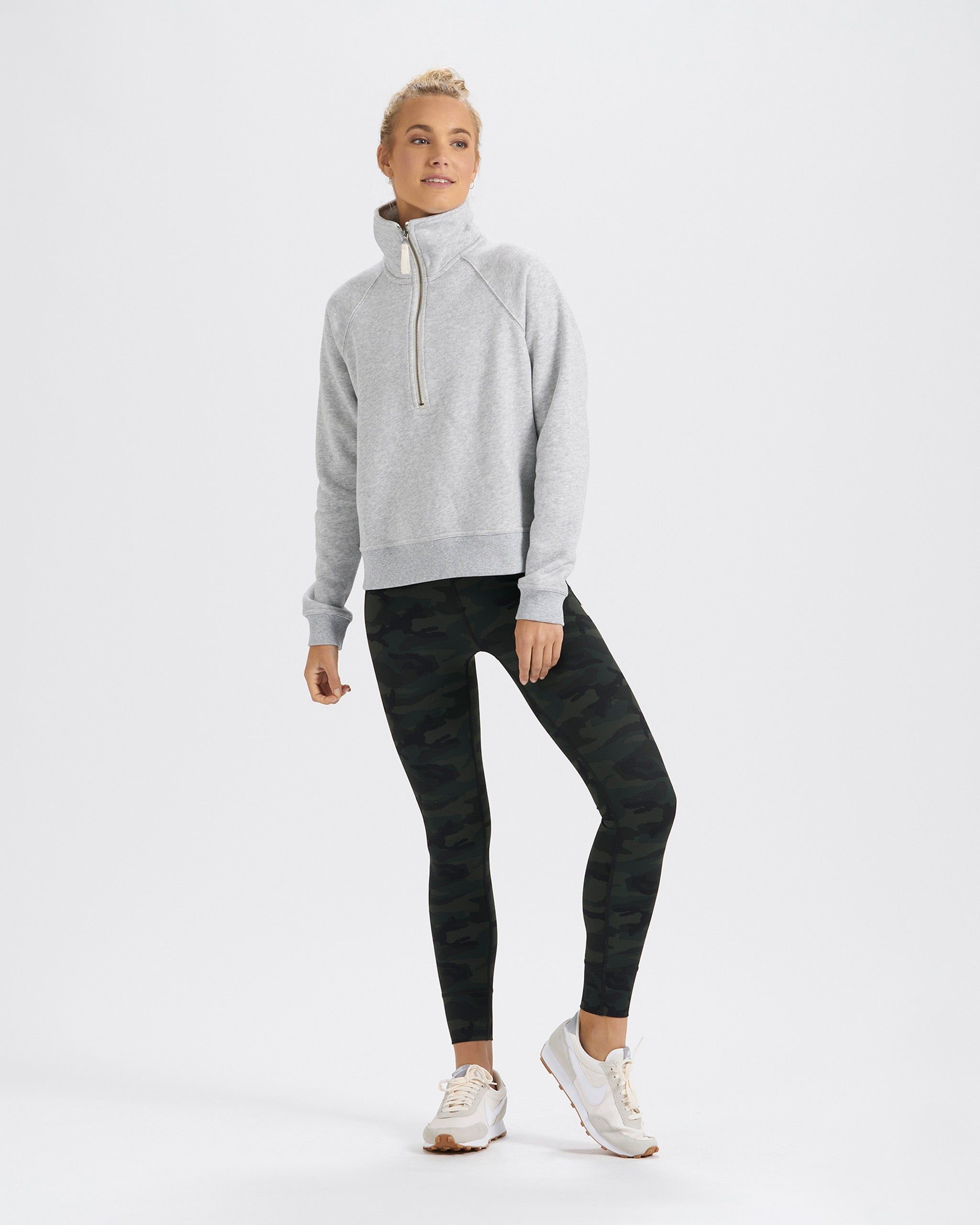 Restore Half Zip | Light Heather Grey sold by Vuori product image thumbnail 4