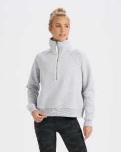 Restore Half Zip | Light Heather Grey sold by Vuori
