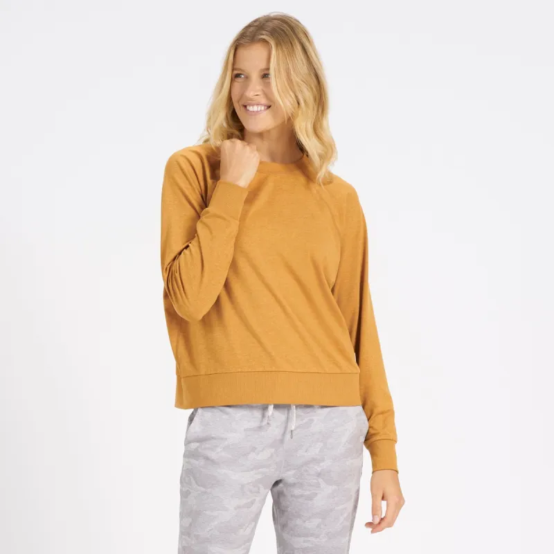 Long-Sleeve Halo Crew | Flax Heather sold by Vuori