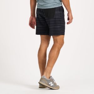 Kore Short | Black Shibori Stripe sold by Vuori