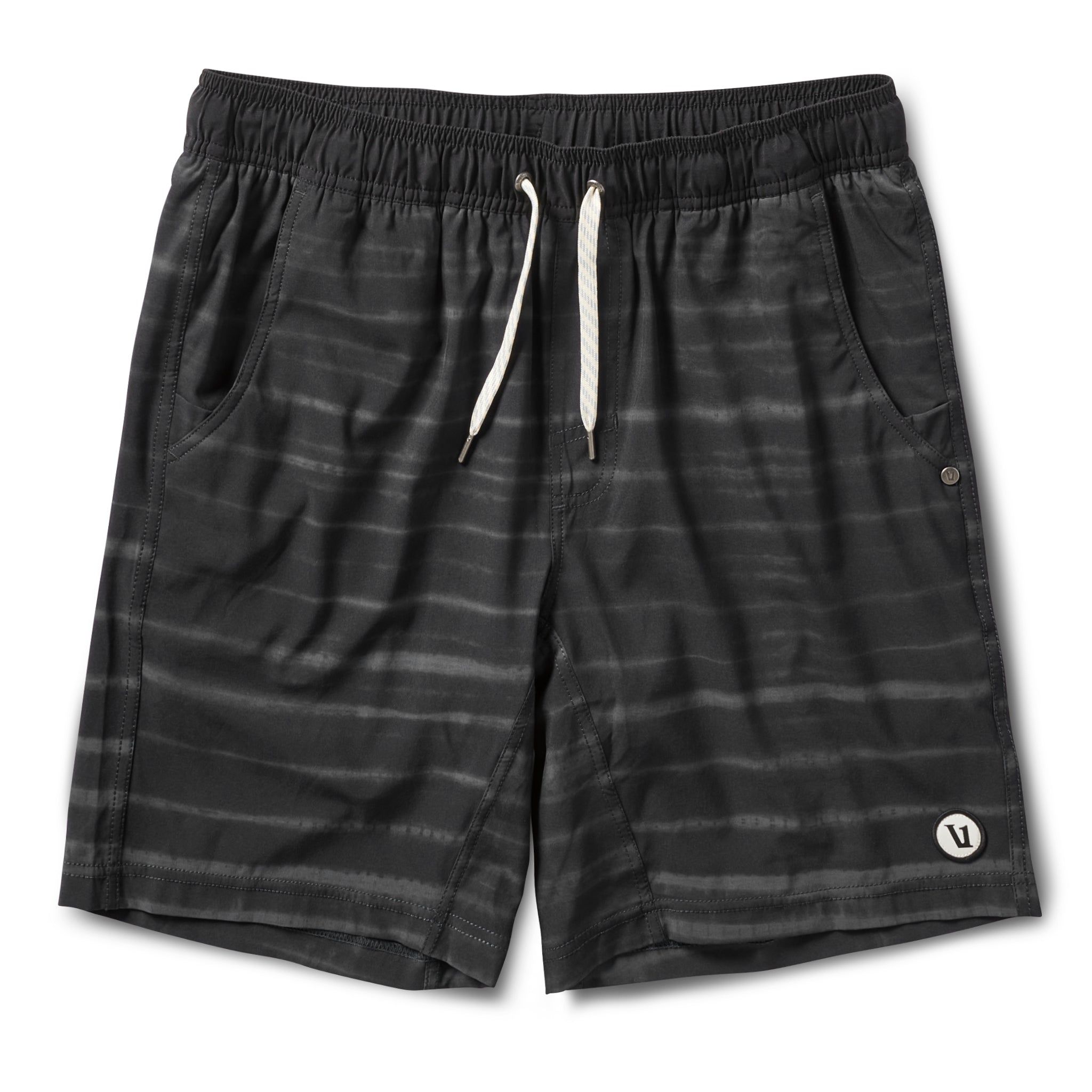 Kore Short | Black Shibori Stripe sold by Vuori