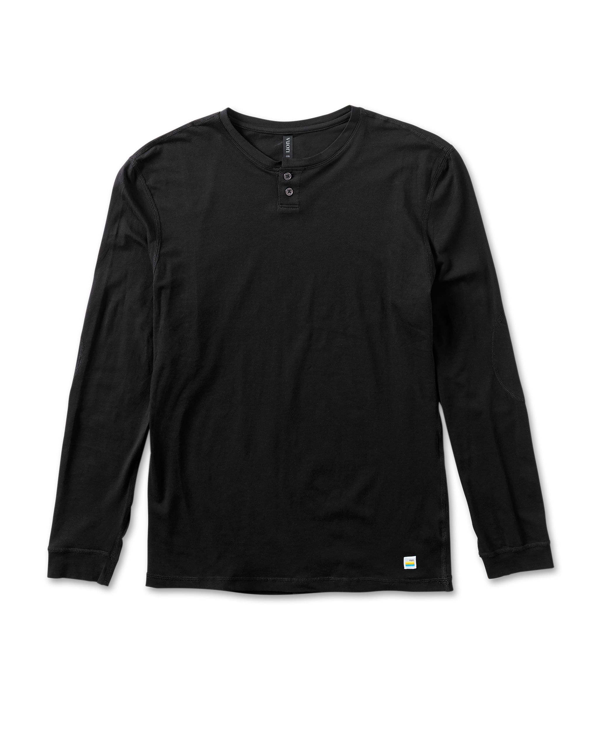 Long-Sleeve Ever Henley | Black sold by Vuori