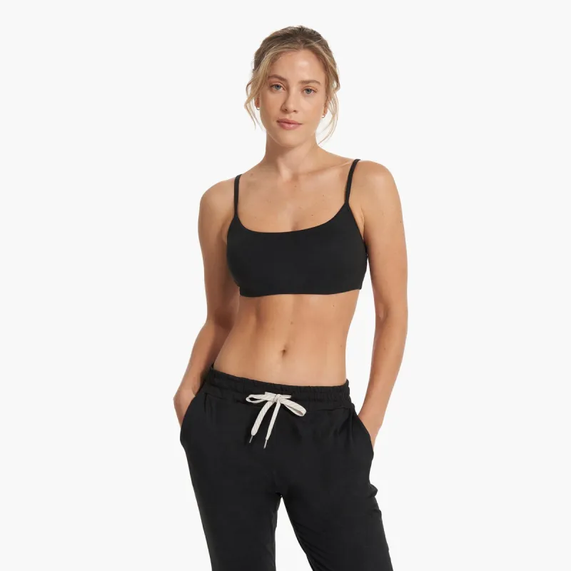 Halo Essential Bra | Black Heather sold by Vuori