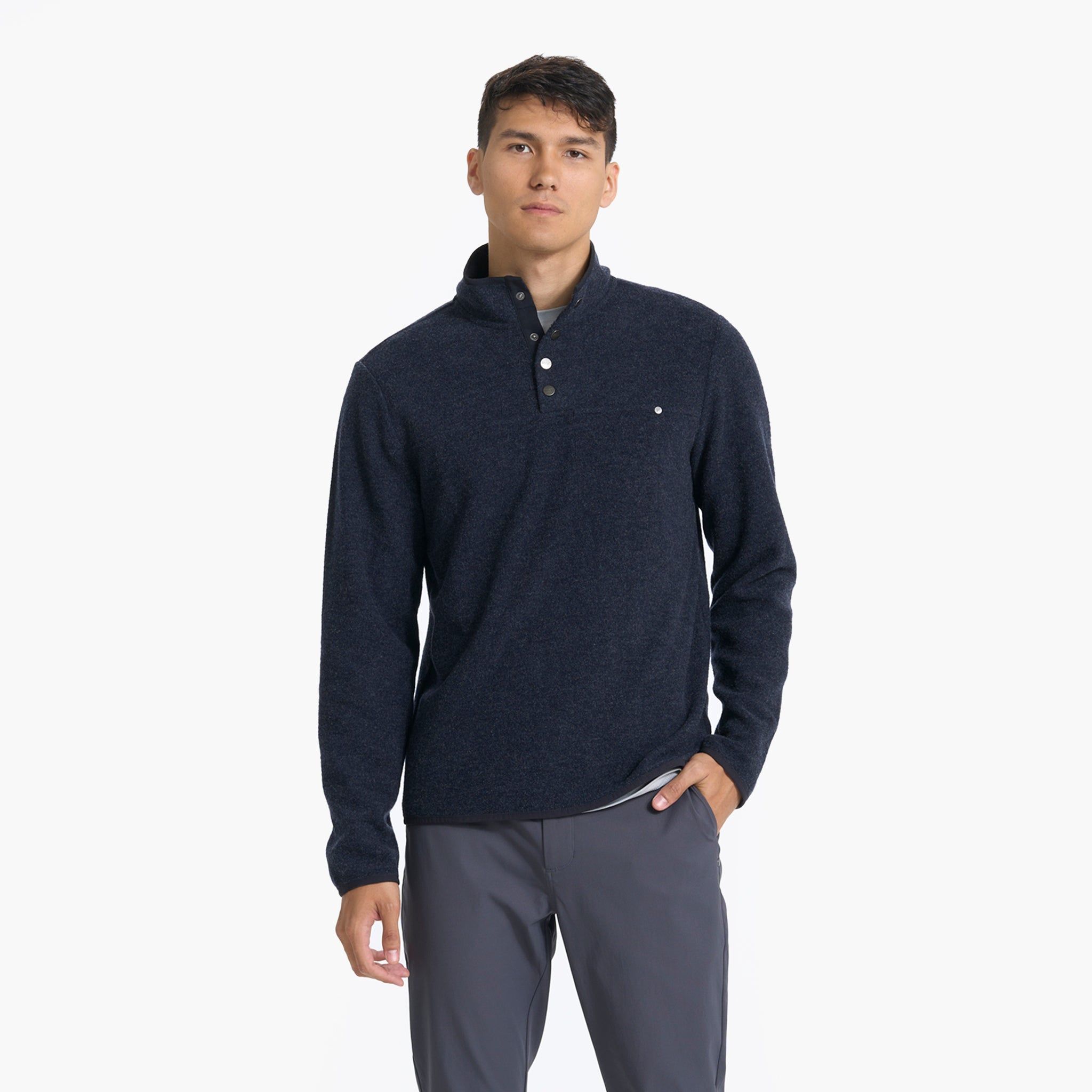 Venice Wool Pullover | Ink Heather sold by Vuori product image thumbnail 2