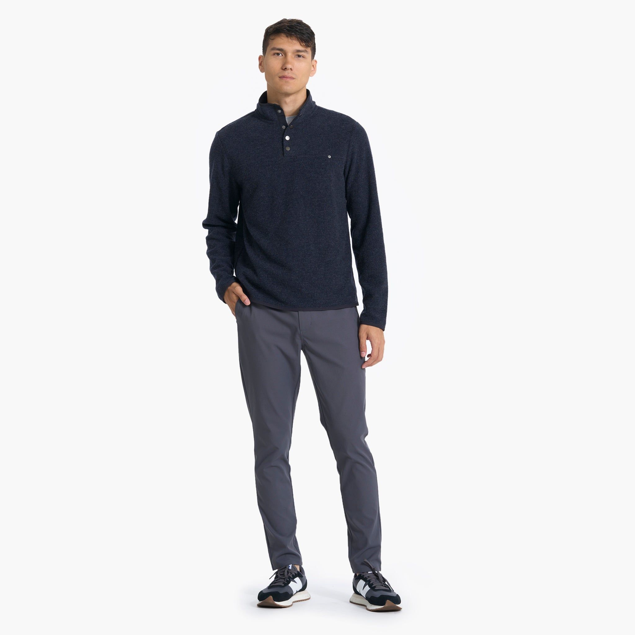 Venice Wool Pullover | Ink Heather sold by Vuori product image thumbnail 4
