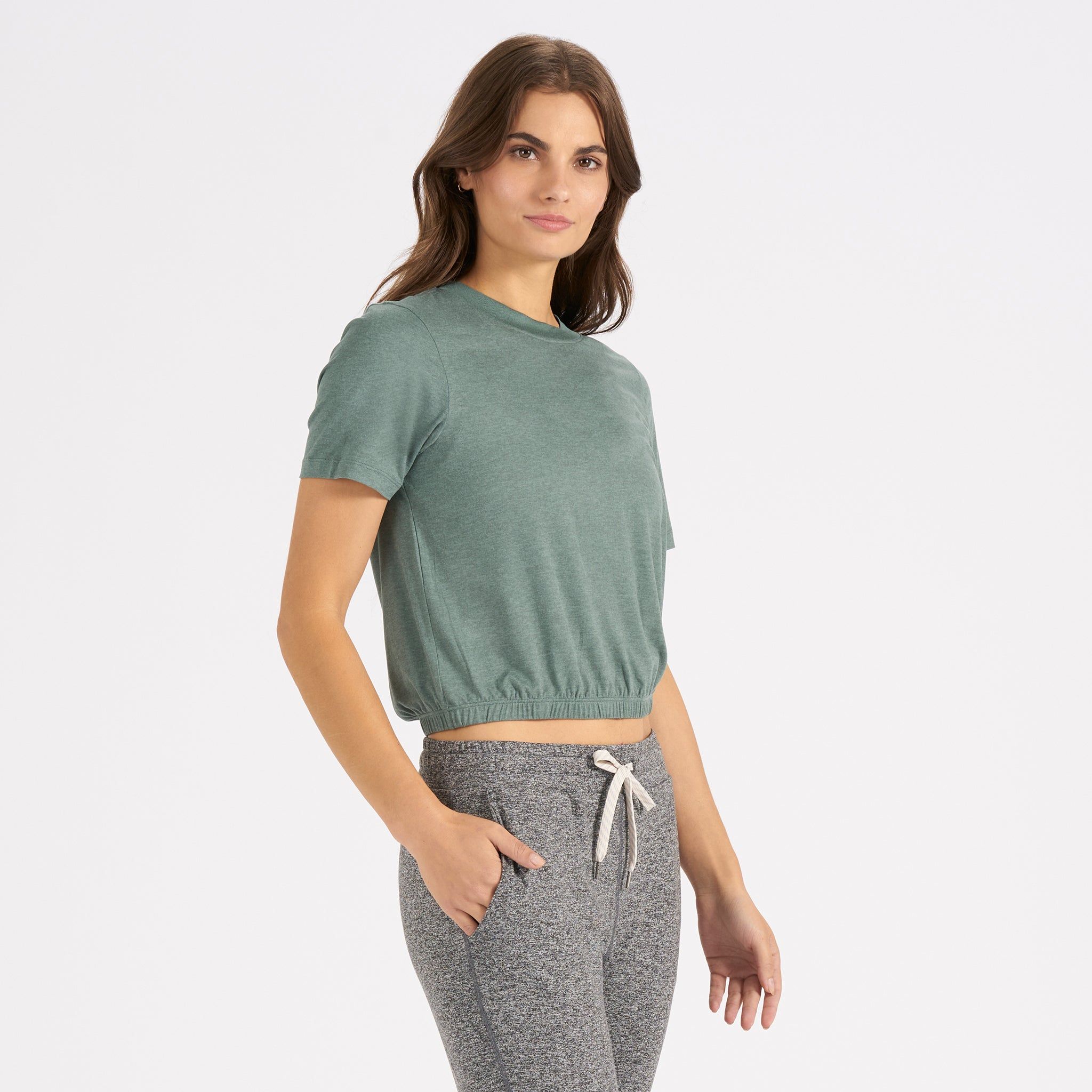 Balance Tee | Kelp Heather sold by Vuori product image thumbnail 2