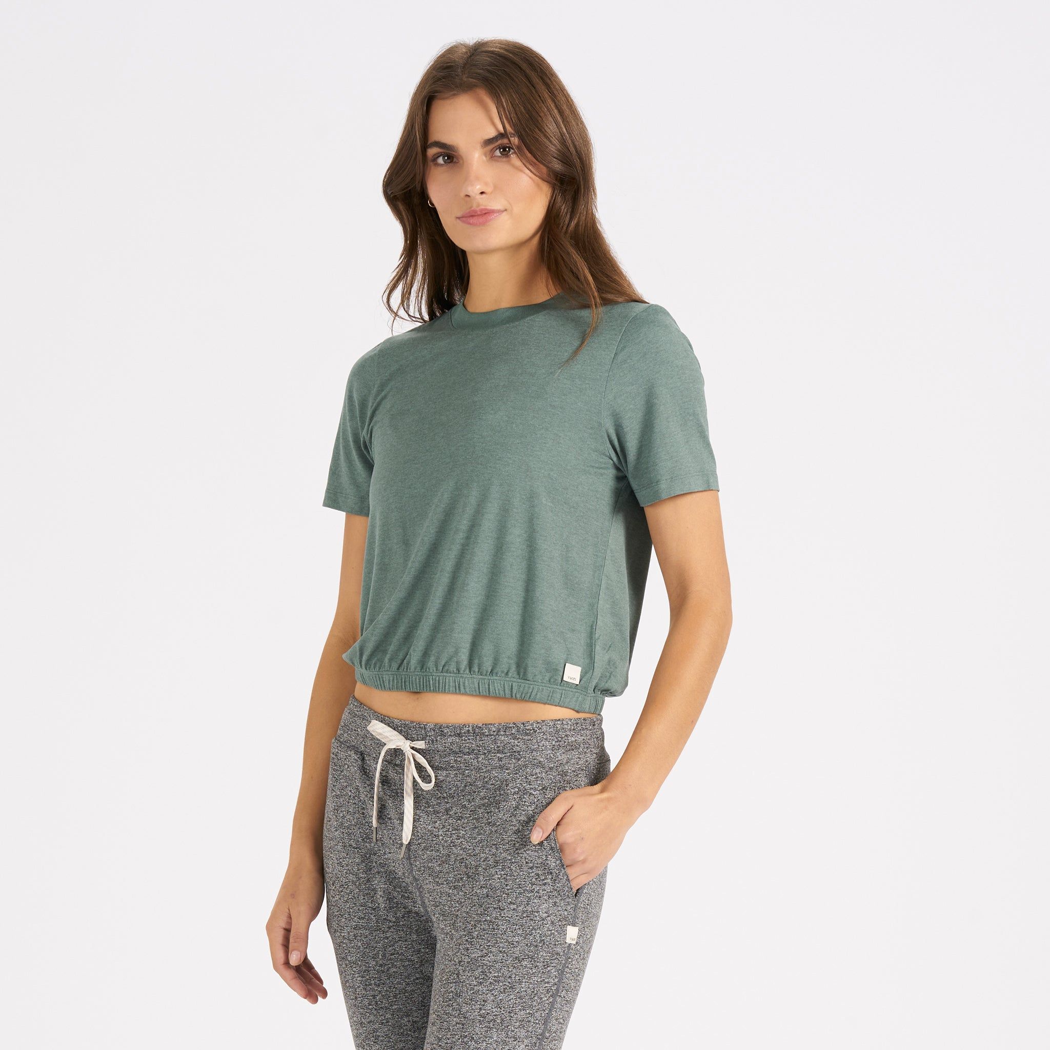 Balance Tee | Kelp Heather sold by Vuori