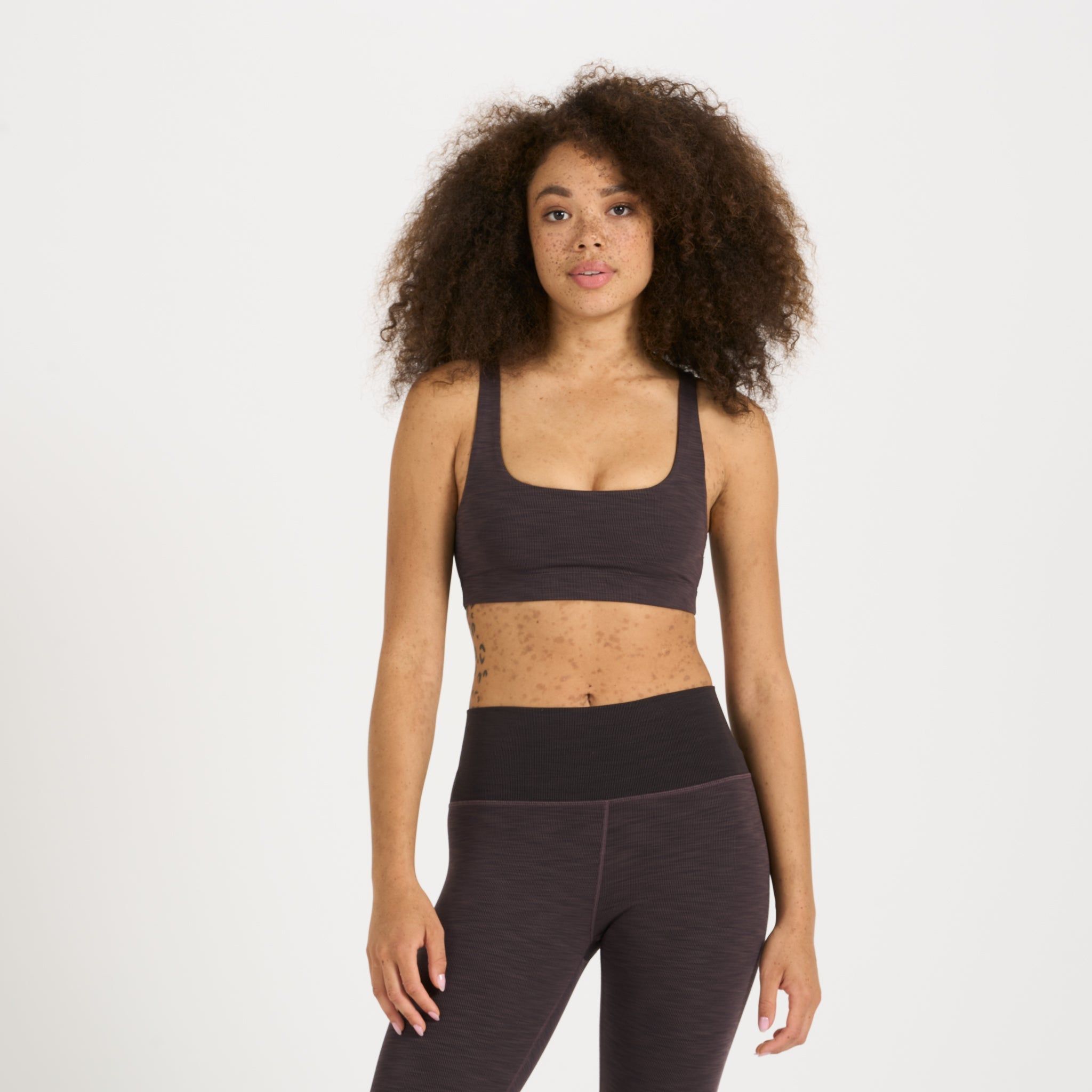 Lux Rib Daily Bra | Quartz Heather sold by Vuori product image thumbnail 3