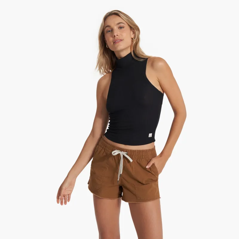 Cove Funnel Neck Tank | Black sold by Vuori