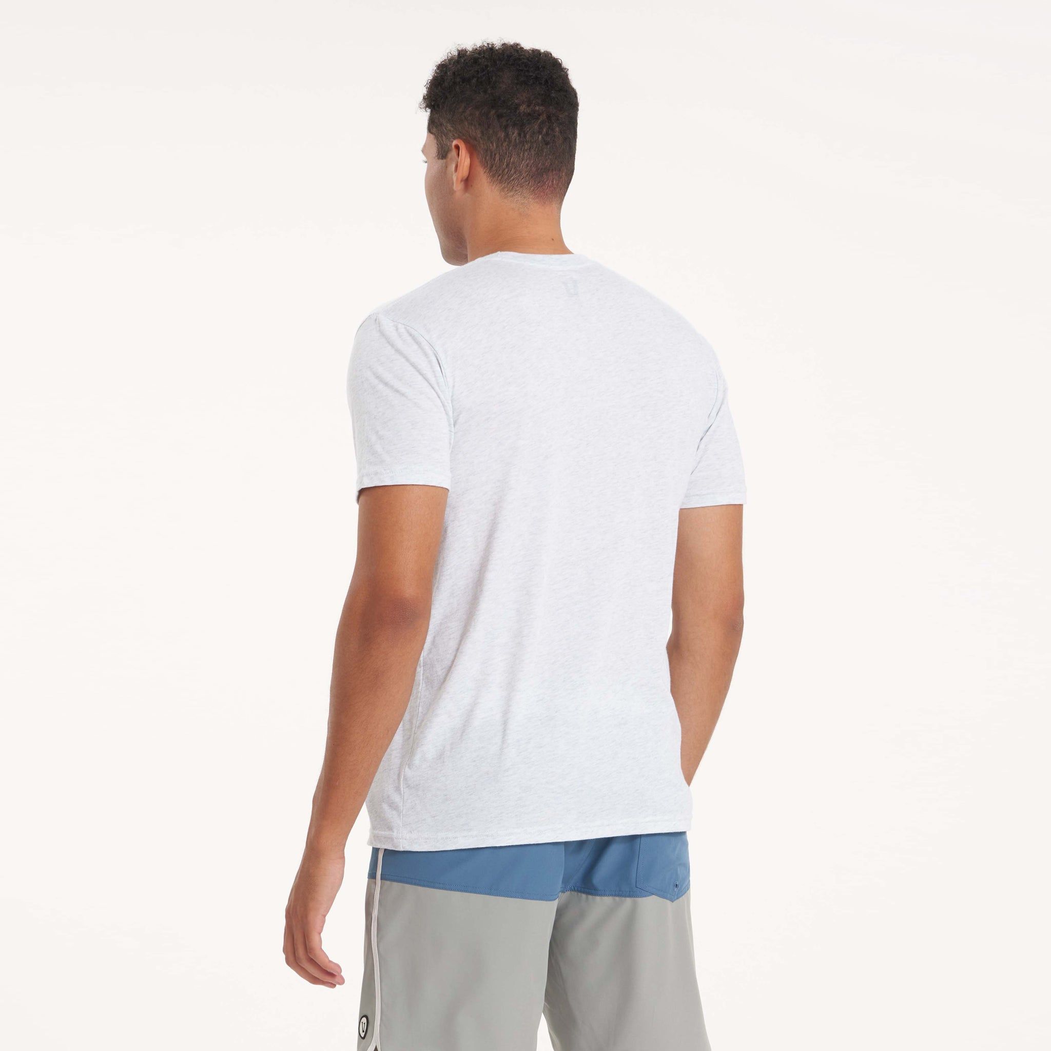 V1 Logo Tee | White Heather sold by Vuori product image thumbnail 4