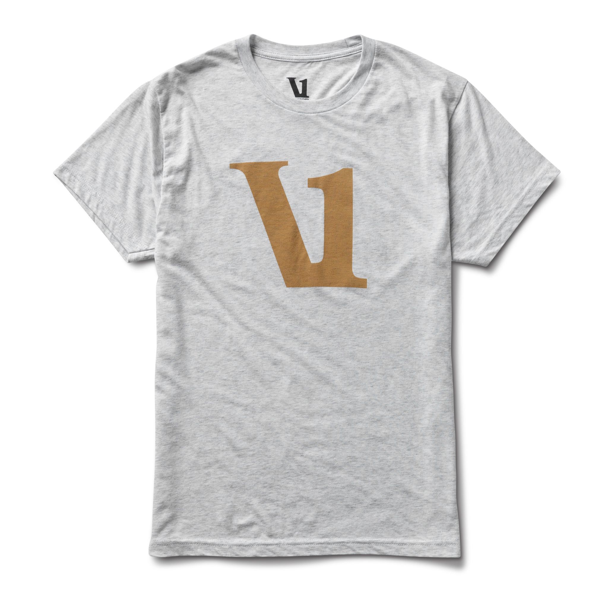V1 Logo Tee | White Heather sold by Vuori