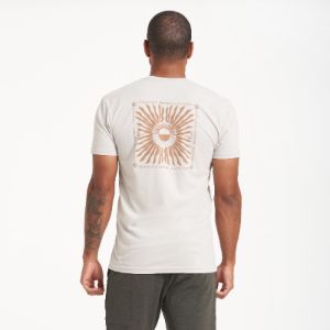 Set & Rise Tee | Light Heather Grey sold by Vuori