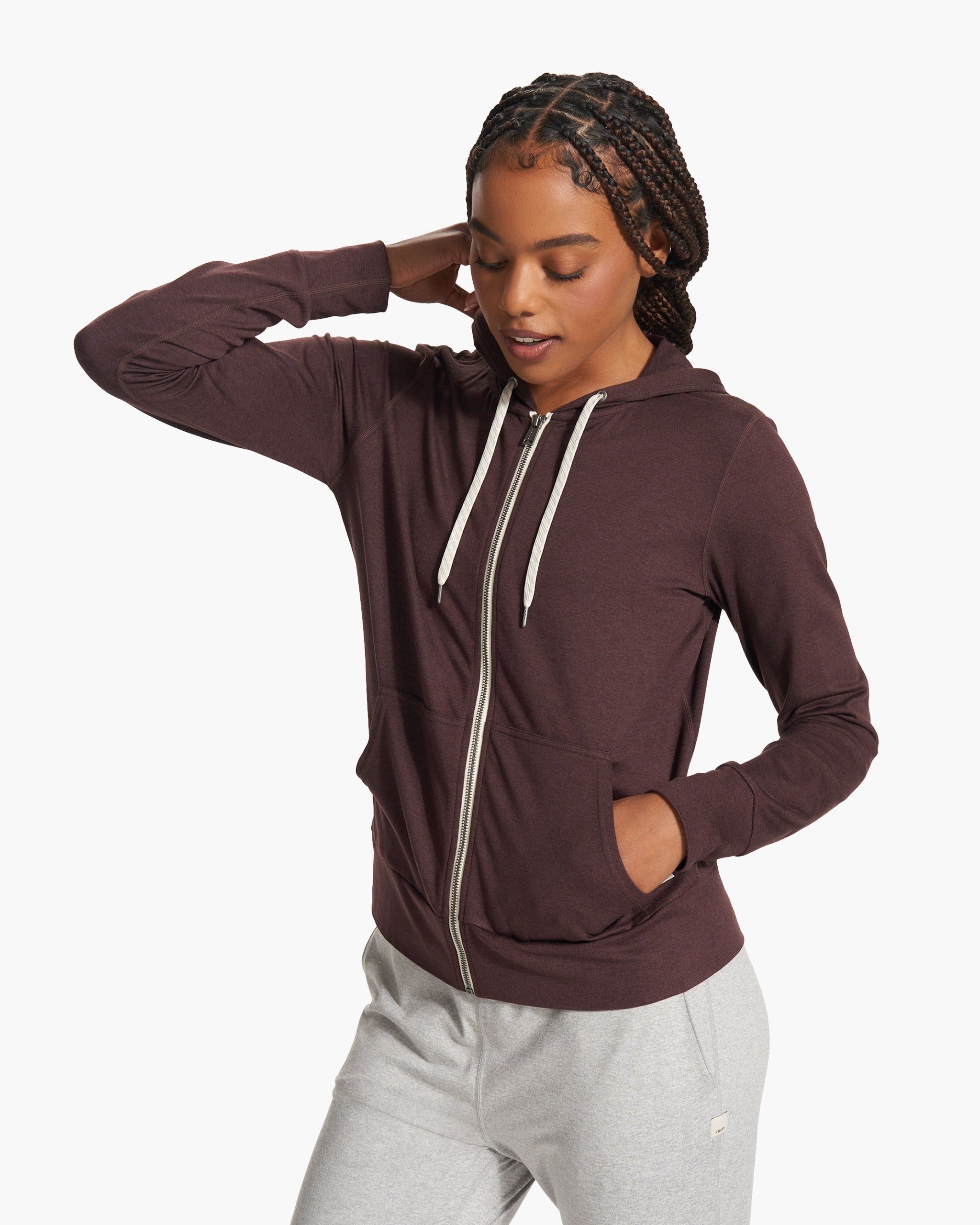 Halo Performance Hoodie 2.0 | Mahogany Heather sold by Vuori product image thumbnail 2