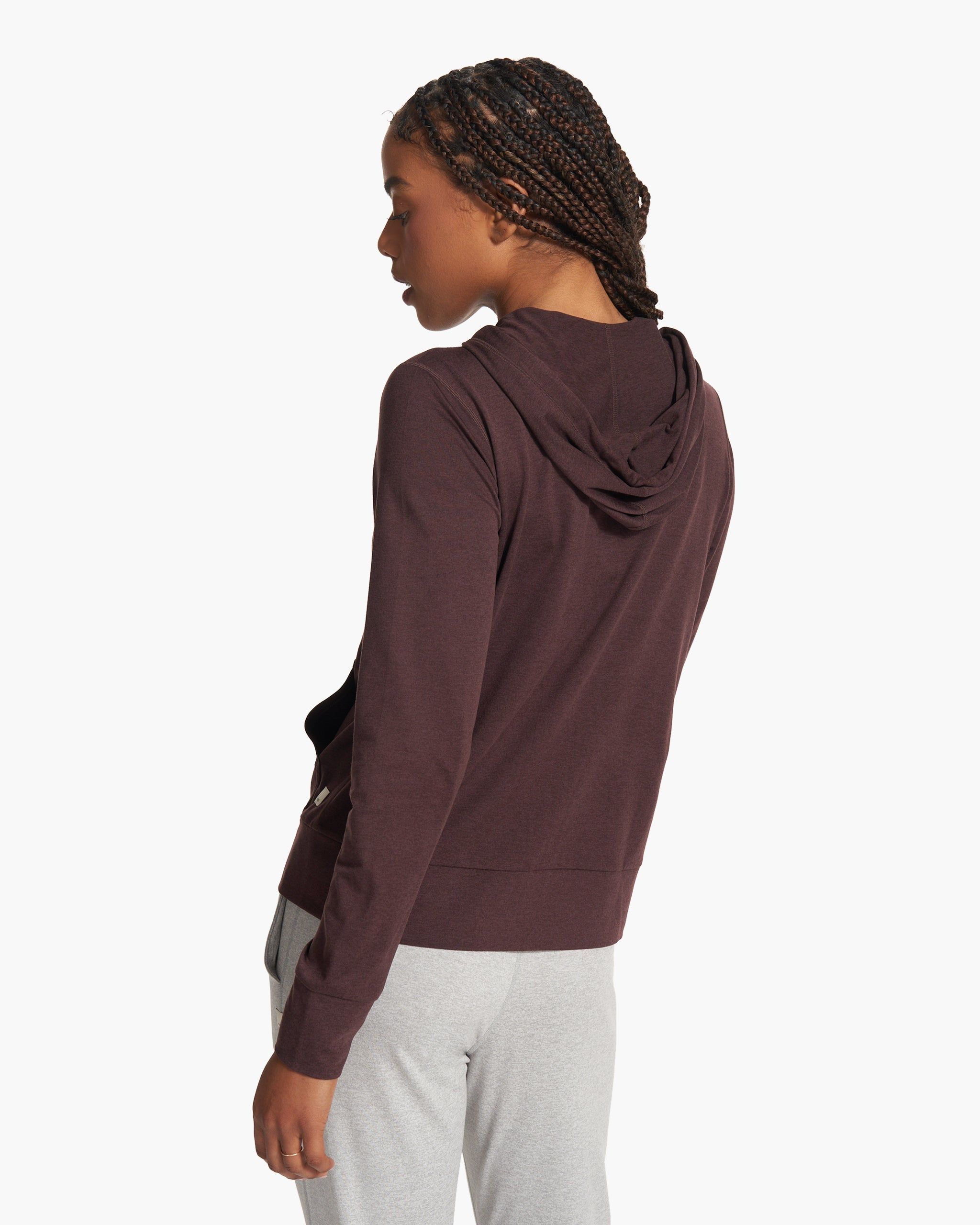 Halo Performance Hoodie 2.0 | Mahogany Heather sold by Vuori product image thumbnail 4