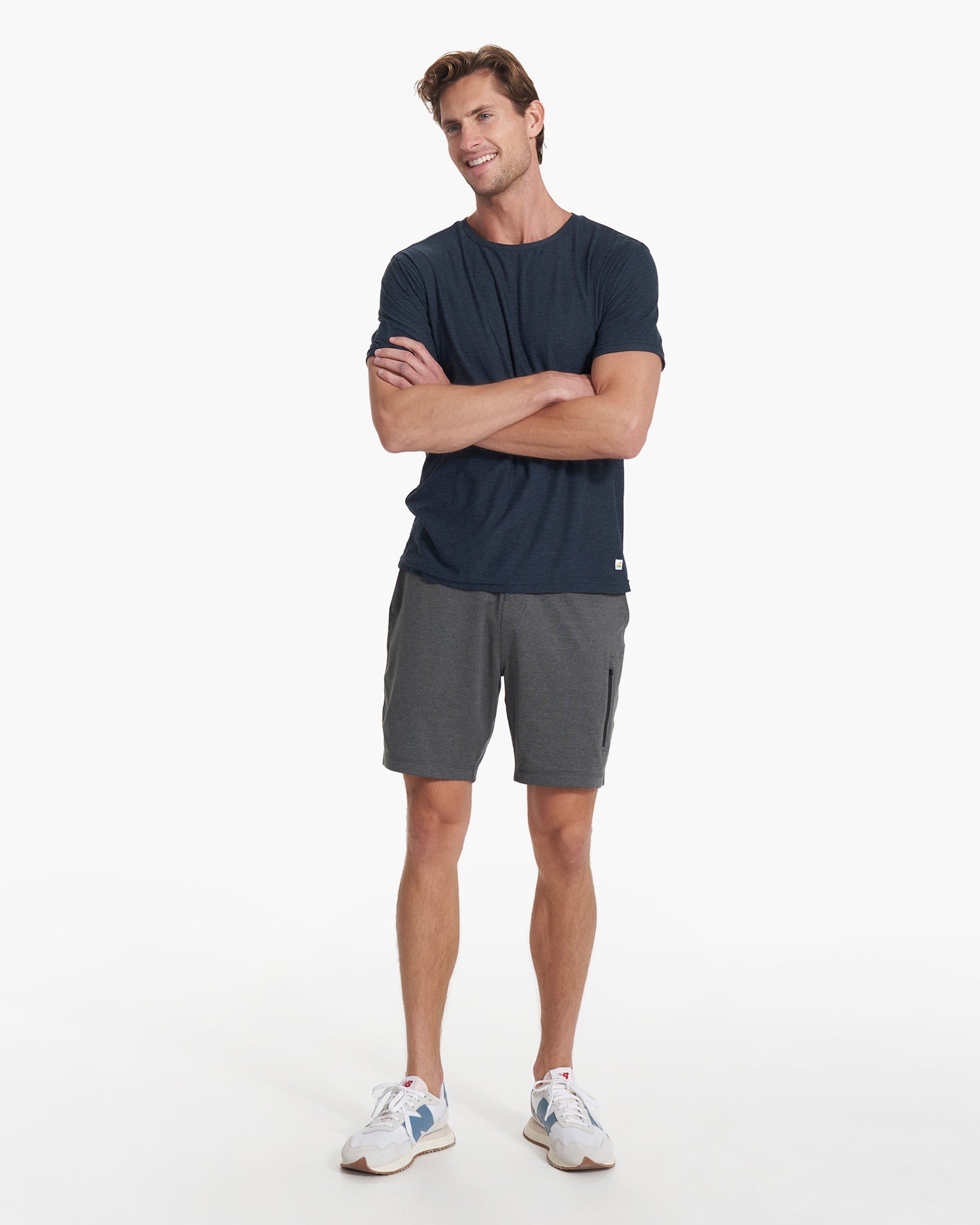 Strato Tech Tee | Navy Heather sold by Vuori product image thumbnail 6