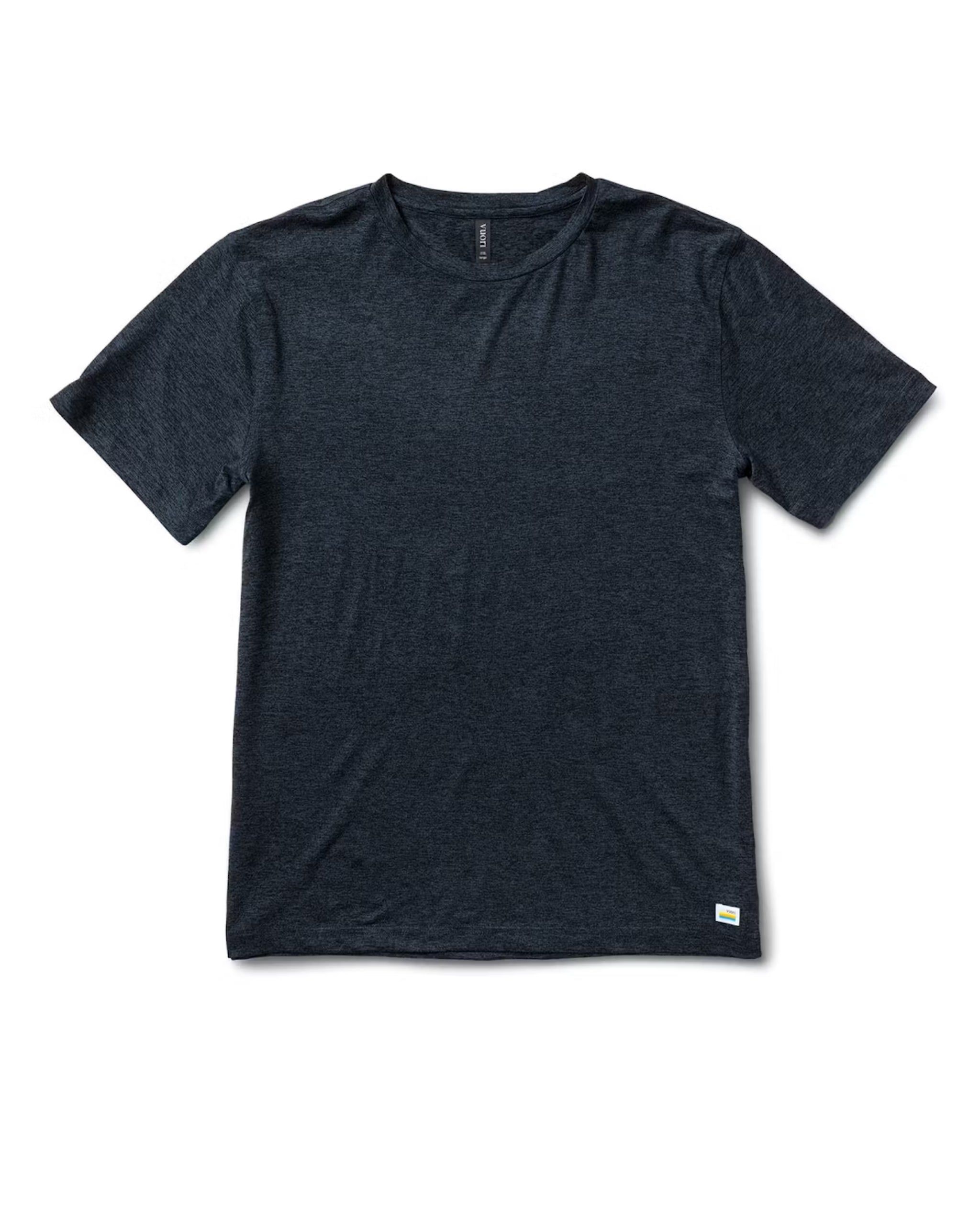 Strato Tech Tee | Navy Heather sold by Vuori