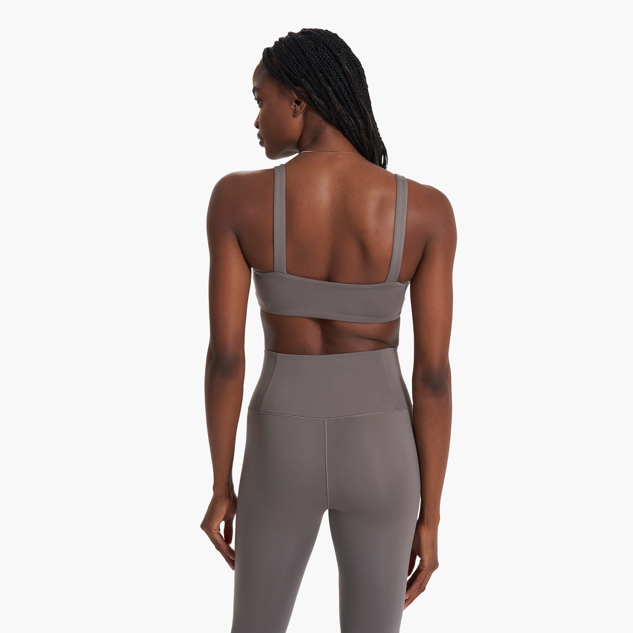 Evolve Square Neck Bra | Smoke sold by Vuori product image thumbnail 3